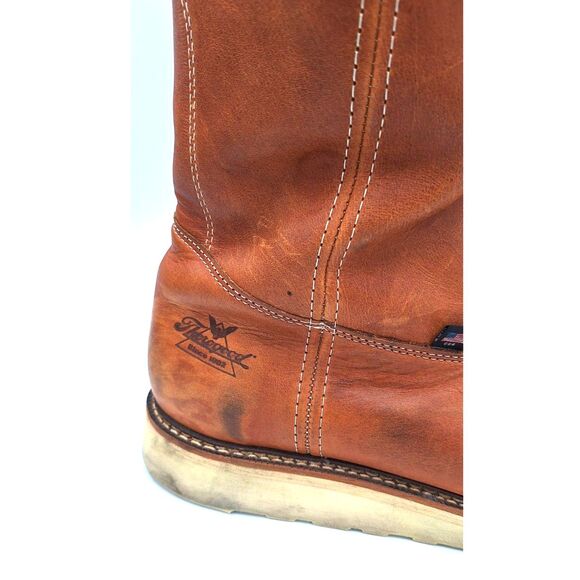 Mens Thorogood Work Boots Pre-Owned Steel Toe Size 12 EE - Picture 10 of 13